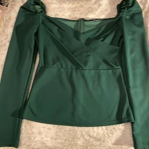 Emerald Green Blouse. 👑